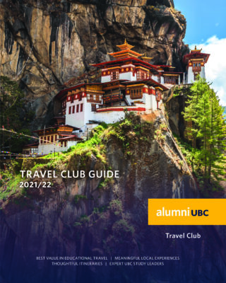 2021 alumni UBC Travel Club catalogue