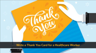 Thank you card for a healthcare worker