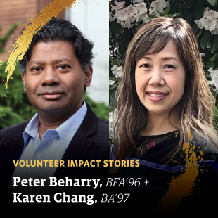 Peter Beharry and Karen Chang