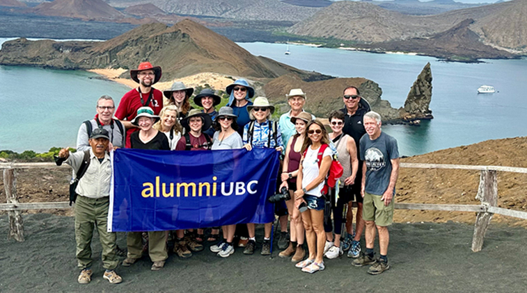 alumni UBC Travel Club Galapagos group shot